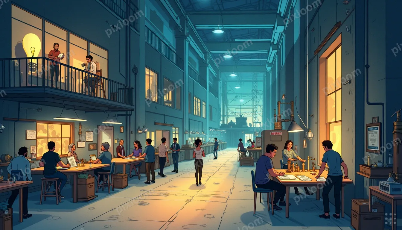 Studio Ghibli-inspired hand-painted scene, warm and cozy, so