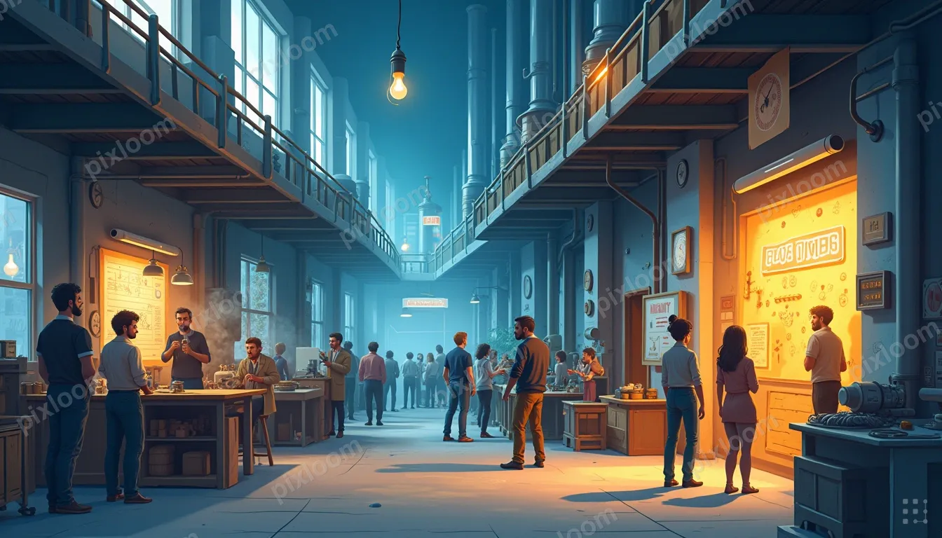 Studio Ghibli-inspired hand-painted scene, warm and cozy, so