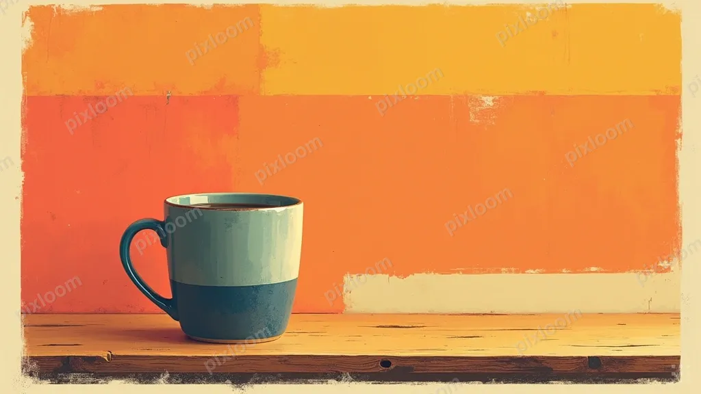 silkscreen poster, color block illustration, poster illustra