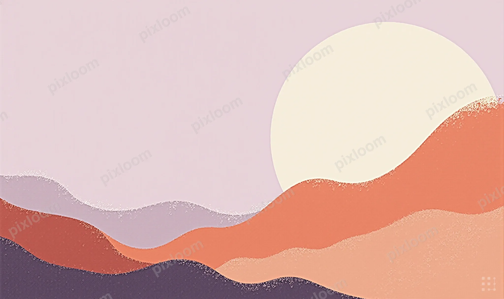 abstract flowing gradient, soft violet and rose ink wash, mi