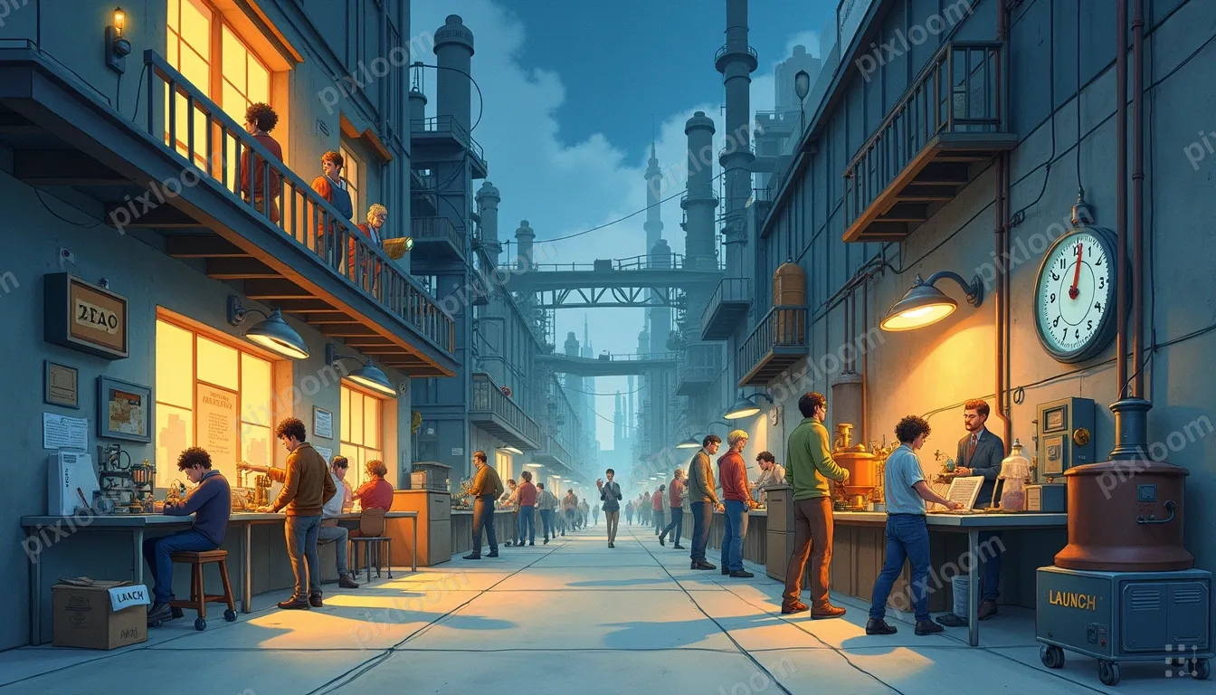 Studio Ghibli-inspired hand-painted scene, warm and cozy, so